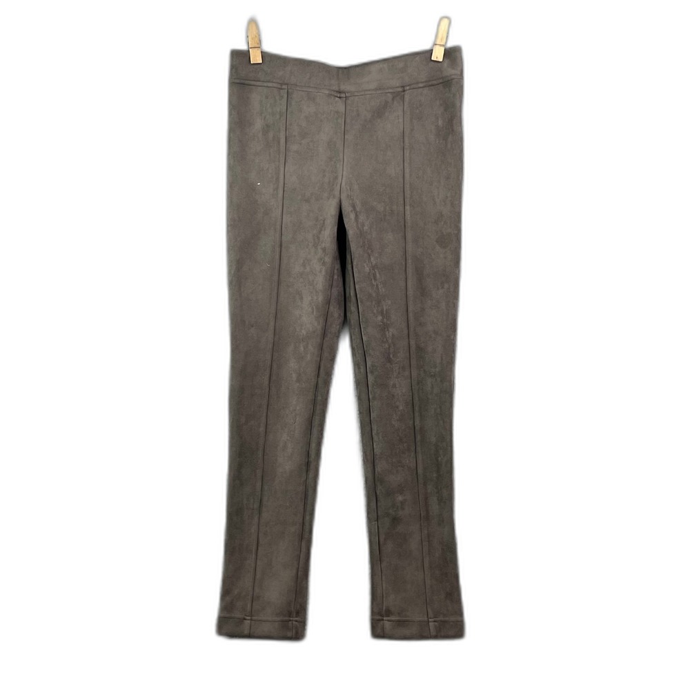 Andrew Marc Super Soft Faux Suede Pants Womens Medium Pull On Stretch Academia